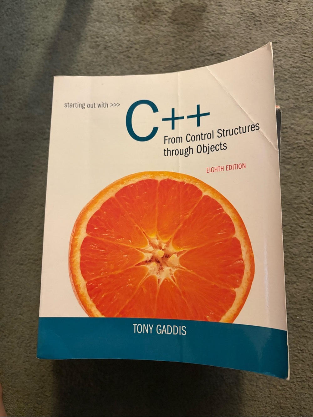 C++ Programming Textbook - White & Orange